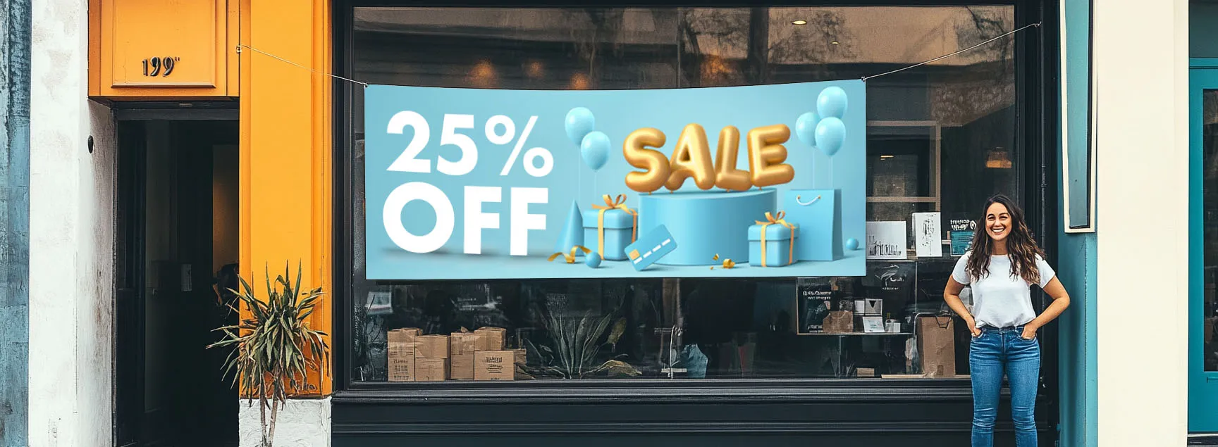 Custom Banner 25% Off Normal